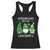 Lucky St Patricks Day Gnomes Racerback Tank Top Shamrock Leopard Gnome Irish