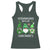 Lucky St Patricks Day Gnomes Racerback Tank Top Shamrock Leopard Gnome Irish