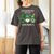 Lucky St Patricks Day Gnomes T Shirt For Women Shamrock Leopard Gnome Irish