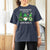 Lucky St Patricks Day Gnomes T Shirt For Women Shamrock Leopard Gnome Irish