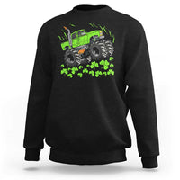 Boys St Patricks Day Lucky Monster Truck Sweatshirt