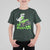 Lucky St Patricks Day Toddler Boys T Shirt For Kid T Rex Dino Riding Monster Truck Shamrock