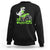 Lucky St Patricks Day Toddler Boys Sweatshirt T Rex Dino Riding Monster Truck Shamrock