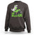 Lucky St Patricks Day Toddler Boys Sweatshirt T Rex Dino Riding Monster Truck Shamrock