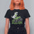 Lucky St Patricks Day Toddler Boys T Shirt For Women T Rex Dino Riding Monster Truck Shamrock