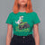 Lucky St Patricks Day Toddler Boys T Shirt For Women T Rex Dino Riding Monster Truck Shamrock