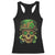 Sugar Skull St Patrick Day Racerback Tank Top De Los Muertos Lucky Shamrock