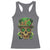 Sugar Skull St Patrick Day Racerback Tank Top De Los Muertos Lucky Shamrock