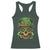 Sugar Skull St Patrick Day Racerback Tank Top De Los Muertos Lucky Shamrock