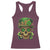 Sugar Skull St Patrick Day Racerback Tank Top De Los Muertos Lucky Shamrock