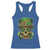 Sugar Skull St Patrick Day Racerback Tank Top De Los Muertos Lucky Shamrock