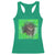 Funny Cat Meme St Patricks Day Racerback Tank Top Lucky Shamrock Goofy Ahh Cat