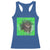 Funny Cat Meme St Patricks Day Racerback Tank Top Lucky Shamrock Goofy Ahh Cat