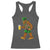 St Patricks Day Bigfoot Racerback Tank Top Sasquatch Beer Funny Party Shamrock