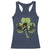 St Patricks Day Bigfoot Racerback Tank Top Sasquatch Irish Beer Lovers Shamrock Clover Leaf