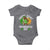 St Patricks Day Bigfoot Baby Onesie Irish Shamrock Sasquatch Beer Lovers
