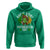 St Patricks Day Bigfoot Hoodie Irish Shamrock Sasquatch Beer Lovers