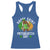 St Patricks Day Bigfoot Racerback Tank Top Irish Shamrock Sasquatch Beer Lovers