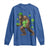 St Patricks Day Bigfoot Long Sleeve Shirt Funny Sasquatch Shamrock