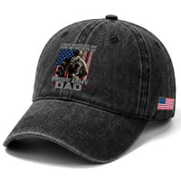 Proud Army Dad Washed Cotton Baseball Cap I Once Protected Him Now He Protects Me