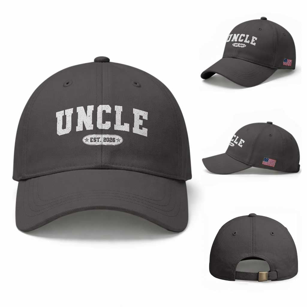 Promoted To Uncle Est 2026 Baseball Cap New Uncle Gift