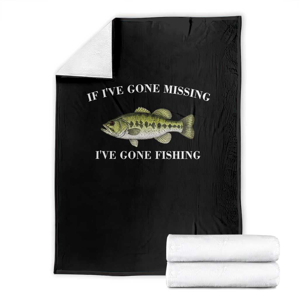 Funny Bass Fishing Throw Blanket Largemouth Bass Anglers Outdoor Lovers