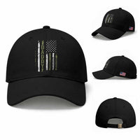 Daddy Husband Protector Hero Baseball Cap Fathers Day Vintage American Flag