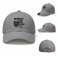 Bonus Dads With Beards Are Better Baseball Cap Retro Step Dad Fathers Day