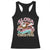 Hawaii Christmas Racerback Tank Top Retro African American Surfing Santa With Tattoos Aloha Christmas