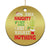 Funny Christmas Ornament On The List Of Naughty And I Regret Nothing Xmas - Wonder Print Shop