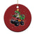 Dinosaur Monster Truck Christmas Ornament - Wonder Print Shop