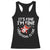 Funny Christmas Santa Racerback Tank Top It's Fine I'm Fine Everything Is Fine