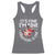 Funny Christmas Santa Racerback Tank Top It's Fine I'm Fine Everything Is Fine