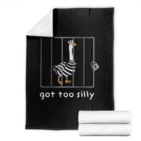Silly Goose Throw Blanket Got Too Silly
