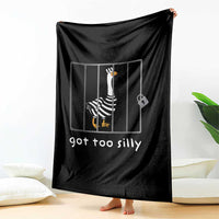 Silly Goose Throw Blanket Got Too Silly