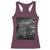 Funny Graphic Capybara Selfie with UFOs Weird Racerback Tank Top