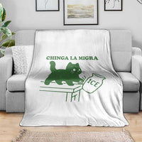 Chinga la Migra Throw Blanket Funny Subtle FDT Cat Meme - Wonder Print Shop