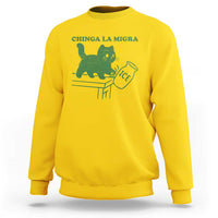 Chinga la Migra Sweatshirt Funny Subtle FDT Cat Meme - Wonder Print Shop