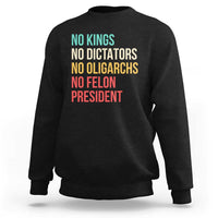 No Kings Sweatshirt Retro Resistance