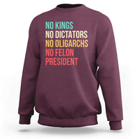 No Kings Sweatshirt Retro Resistance