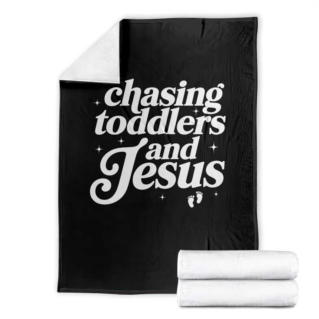 Christian Mom Throw Blanket Chasing Jesus And Toddlers