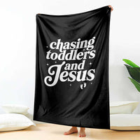 Christian Mom Throw Blanket Chasing Jesus And Toddlers