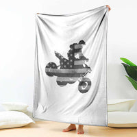 Cool ATV Throw Blanket Quad 4 Wheeler ATV Riding American Flag - Wonder Print Shop