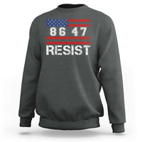 8647 Resist Sweatshirt Retro Social Justice American Flag - Wonder Print Shop