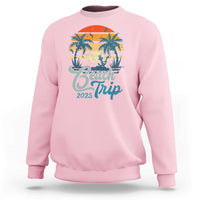 Beach Trip 2025 Sweatshirt Summer Vacation Vintage 70's Retro TS10
