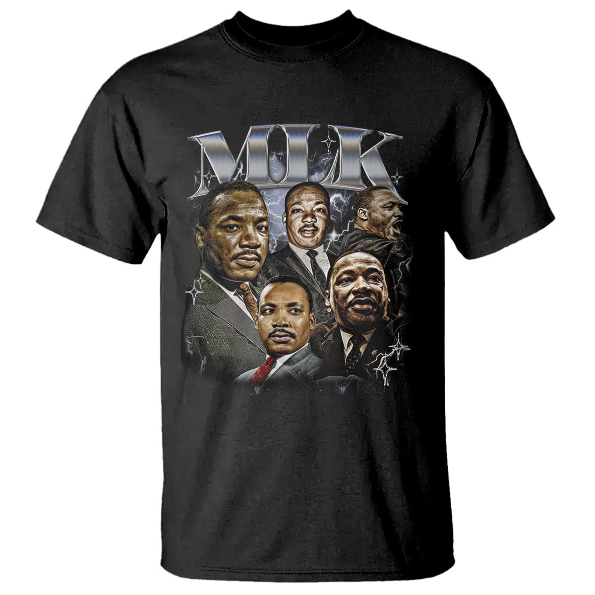 Martin Luther King T Shirt Black History Month Pride MLK Bootleg Rap Tee