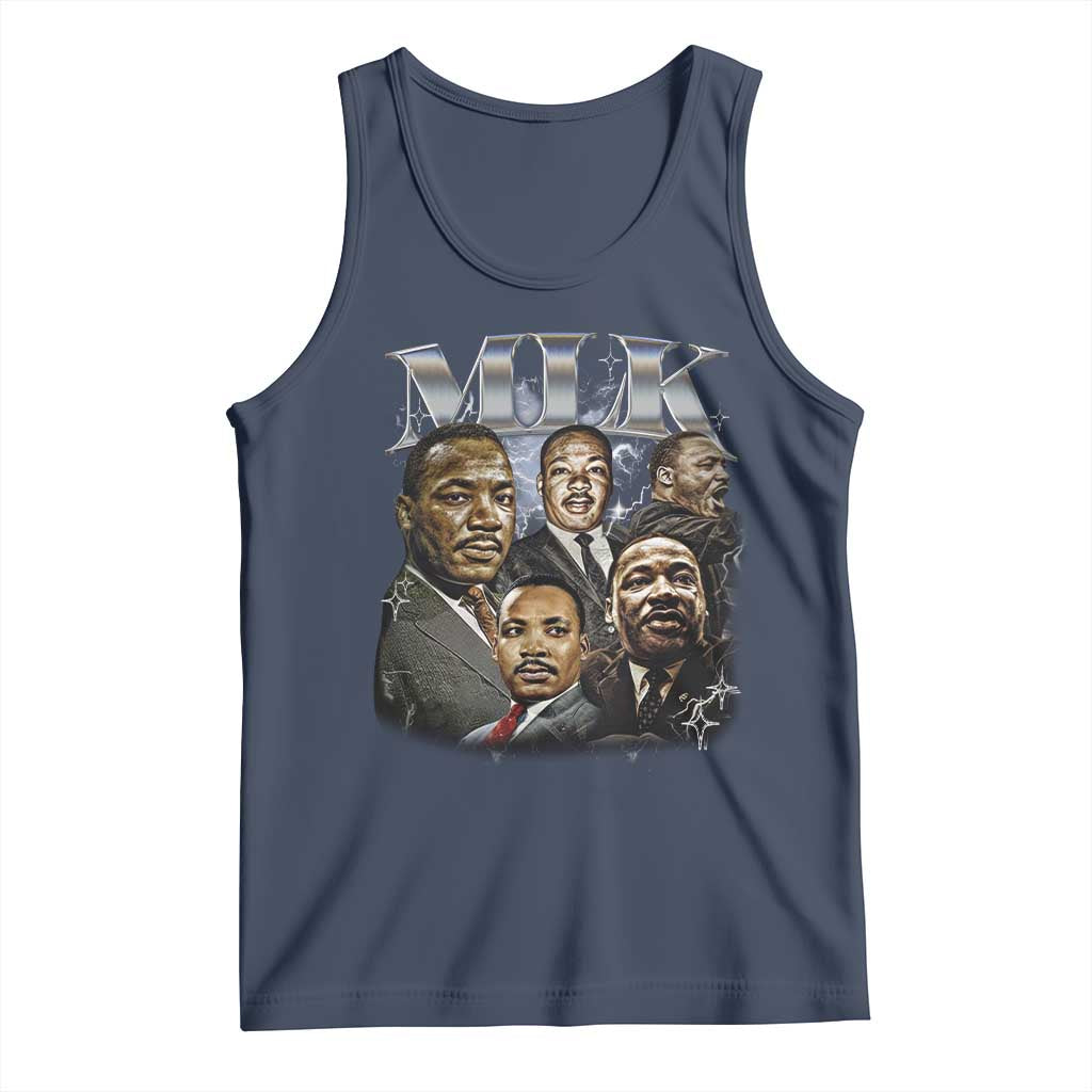 Martin Luther King Tank Top Black History Month Pride MLK Bootleg Rap Tee