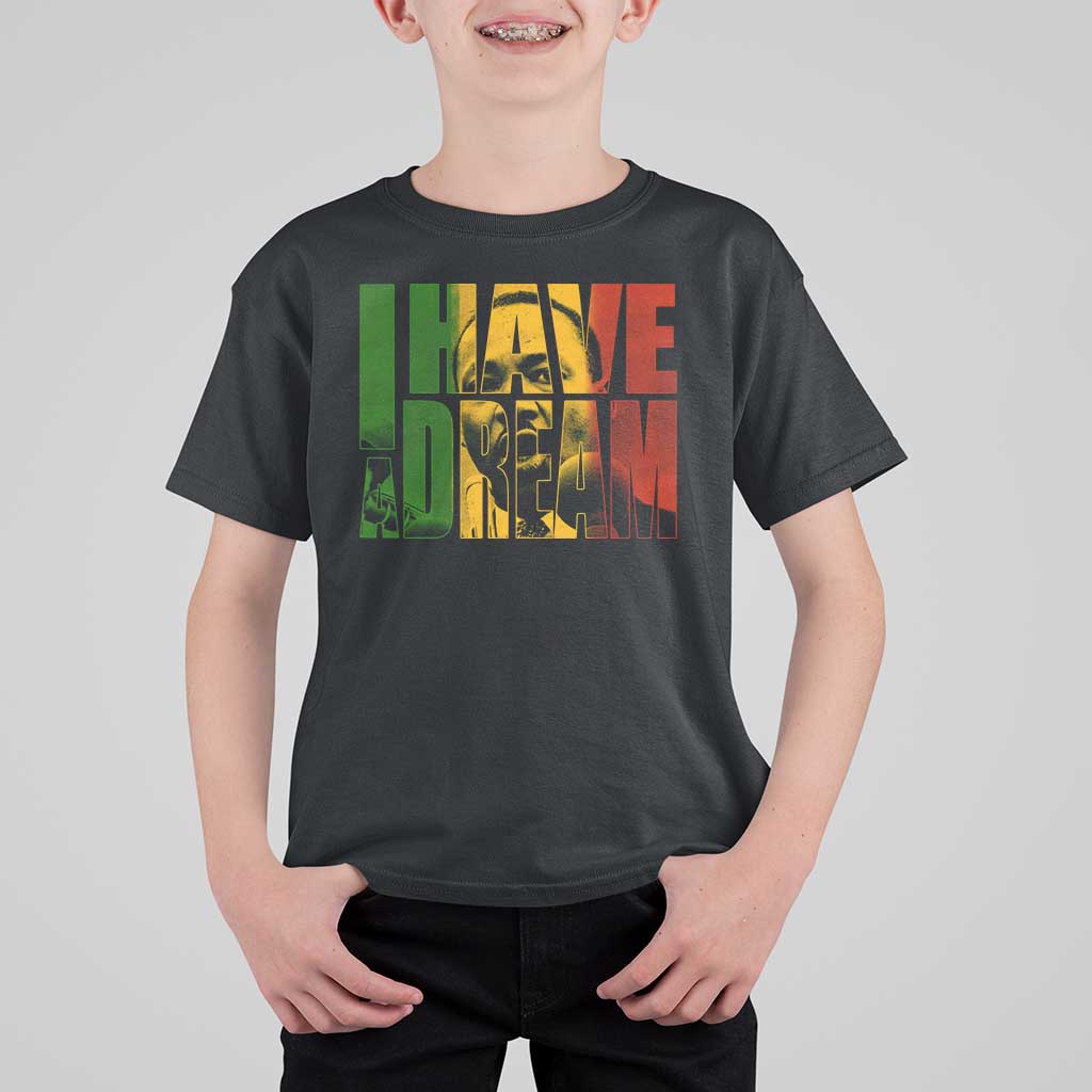 Martin Luther King T Shirt For Kid Black History Month MLK I Have A Dream