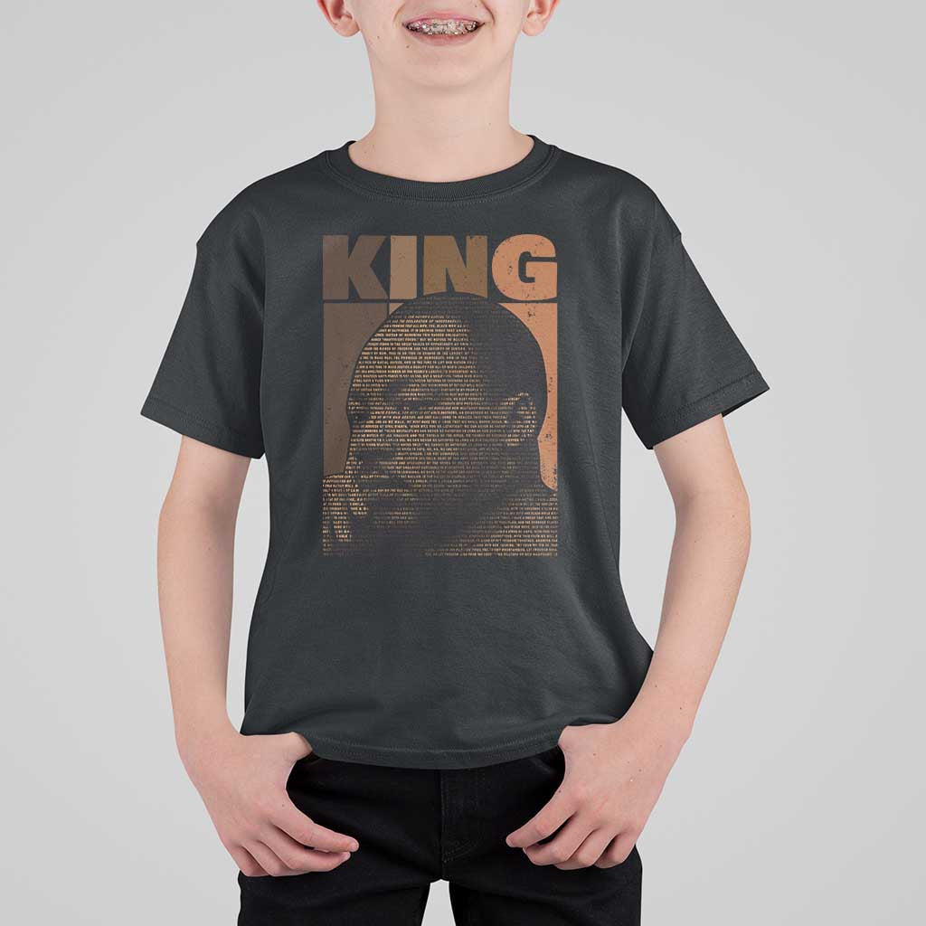 Martin Luther King T Shirt For Kid Black History Month MLK Melanin African American