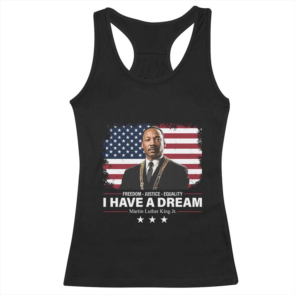 Martin Luther King Racerback Tank Top I Have A Dream Freedom Justice Equality MLK Day Black History Month